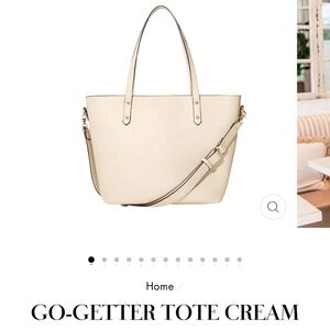 Poppy & Peonies GO-GETTER TOTE CREAM